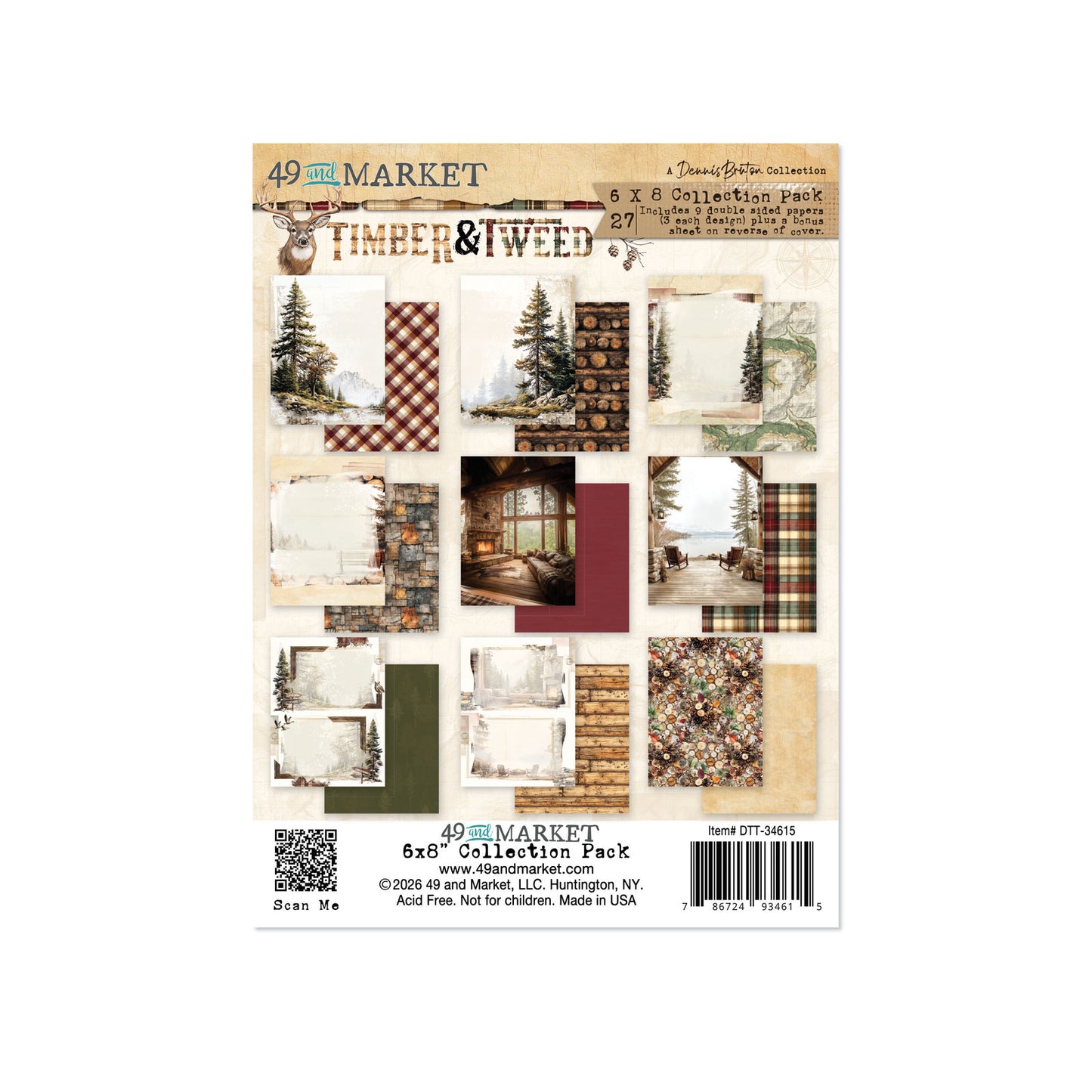 49 and Market - Timber and Tweed - 6x8 Collection Pack