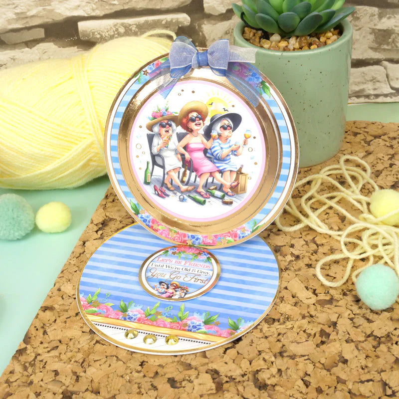 Hunkydory Crafts - Luxury Topper Set - Golden Oldies - Keep Laughing