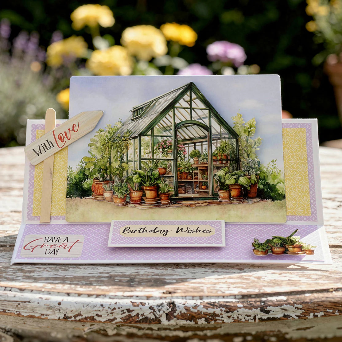 Katy Sue - 3D Die Cut Decoupage - Summer Greenhouse (1/sheet)