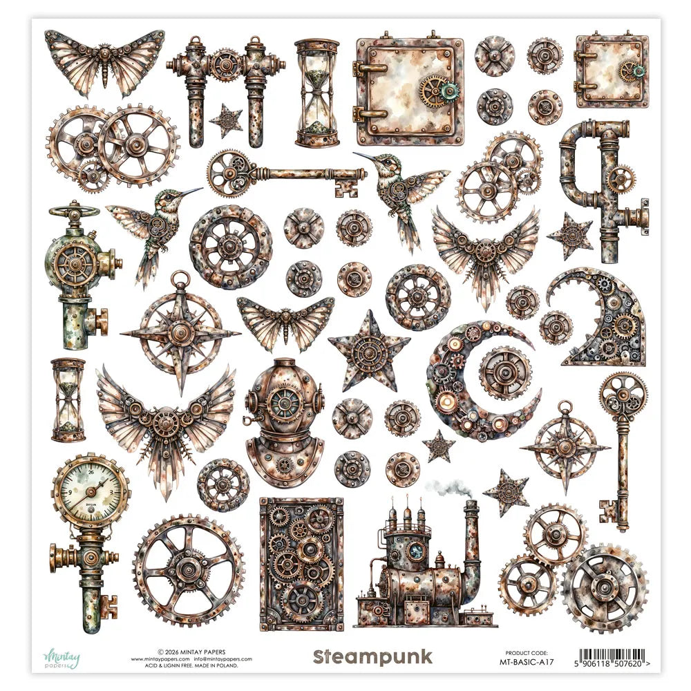 Mintay - 12x12 Basic Elements-17 - Steampunk