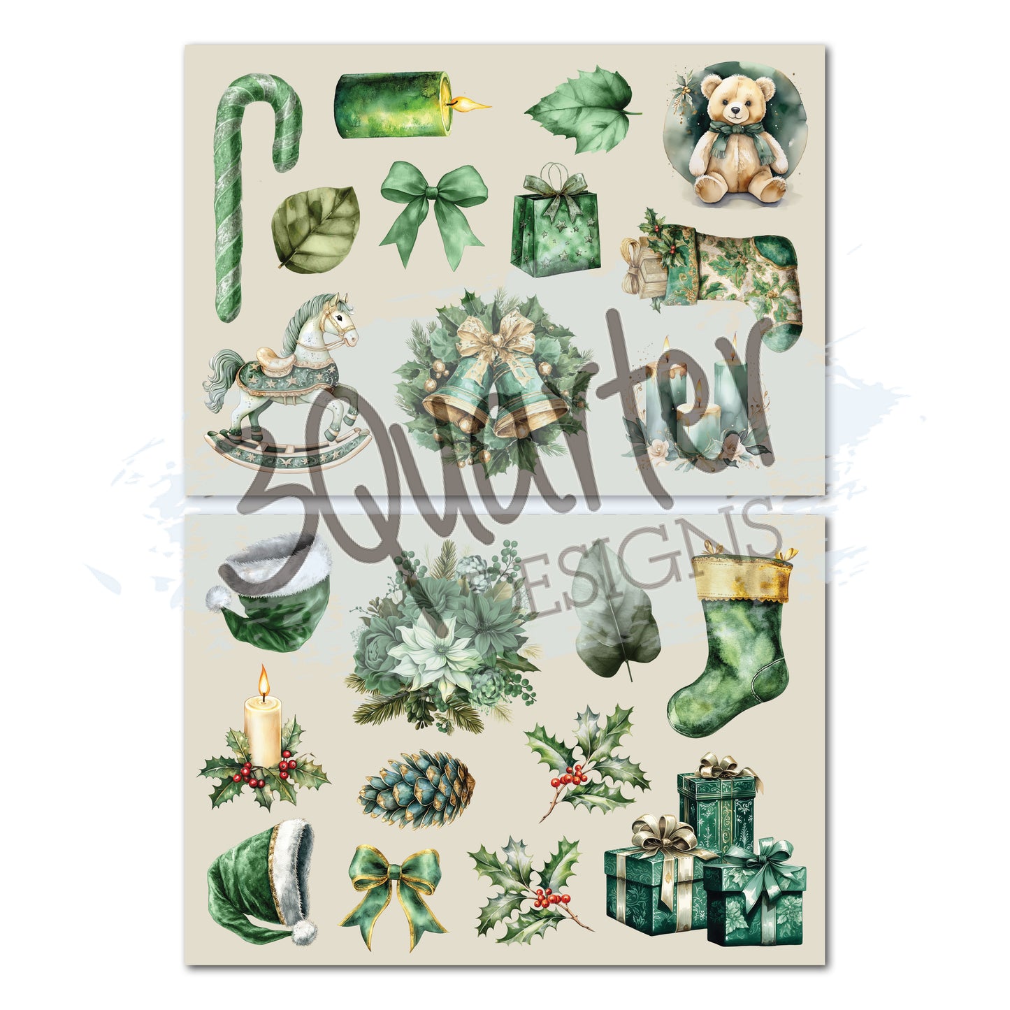 3Quarter Designs - 8x8 - Pine Festivities