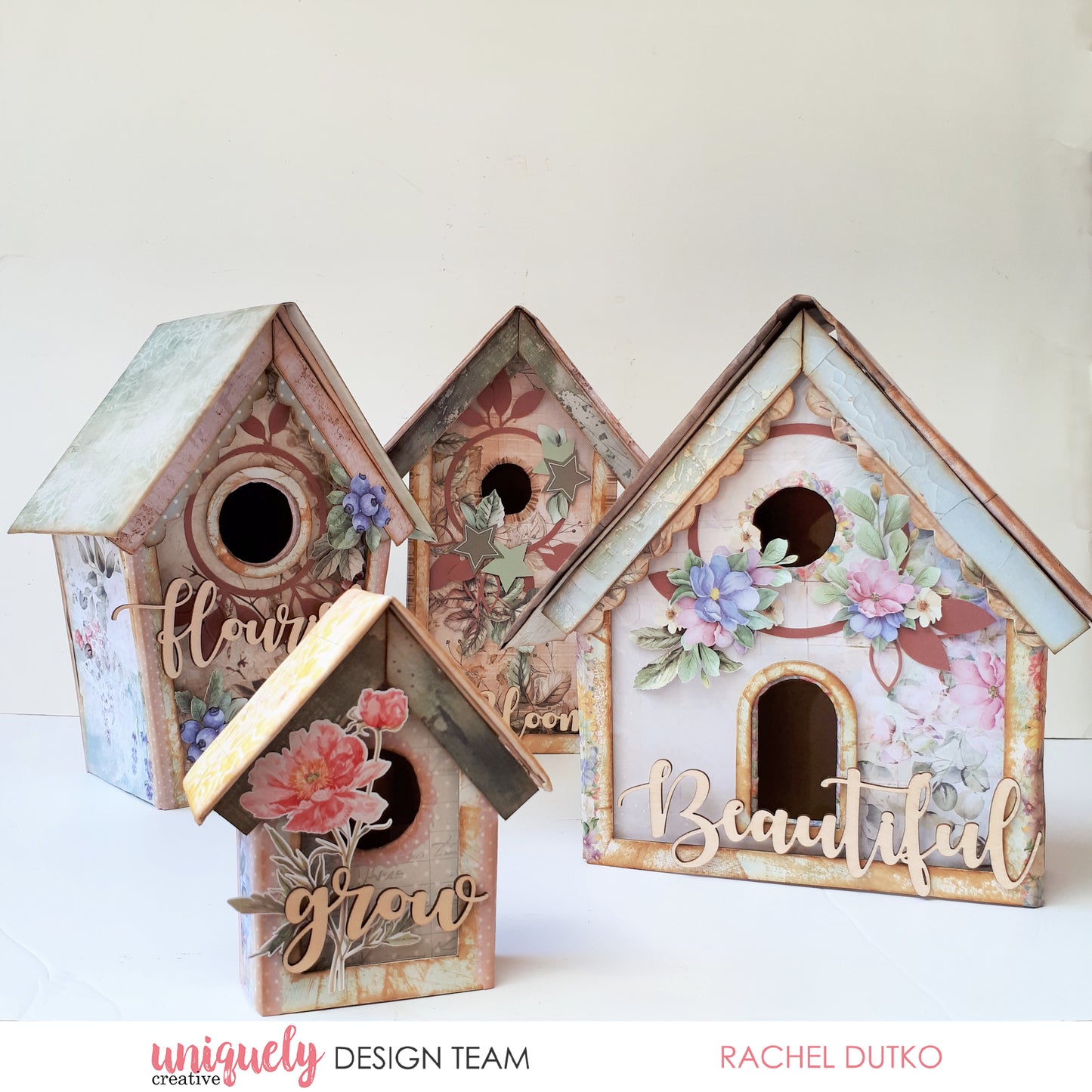 Uniquely Creative - Layered Birdhouse Set - Chipboard Shapes - Advent 2025