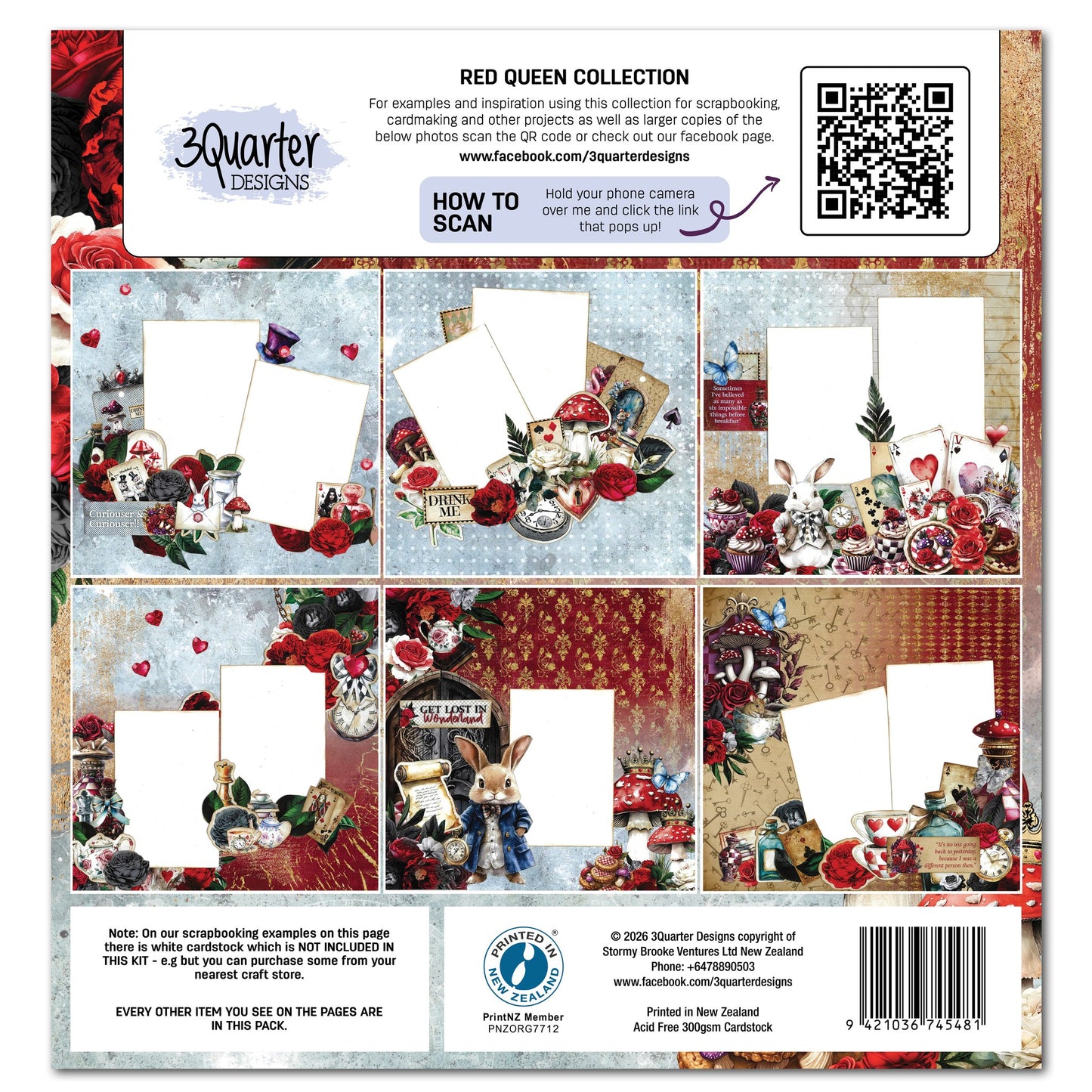 3Quarter Designs - 12x12 - Red Queen