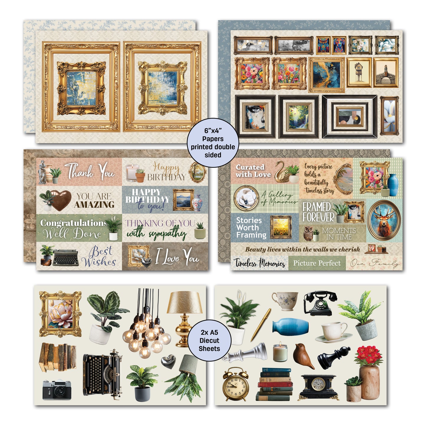 3Quarter Designs - 6x4 Card Making Pack - Timeless Gallery