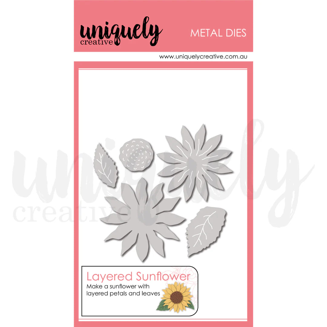Uniquely Creative - Layered Sunflower Die