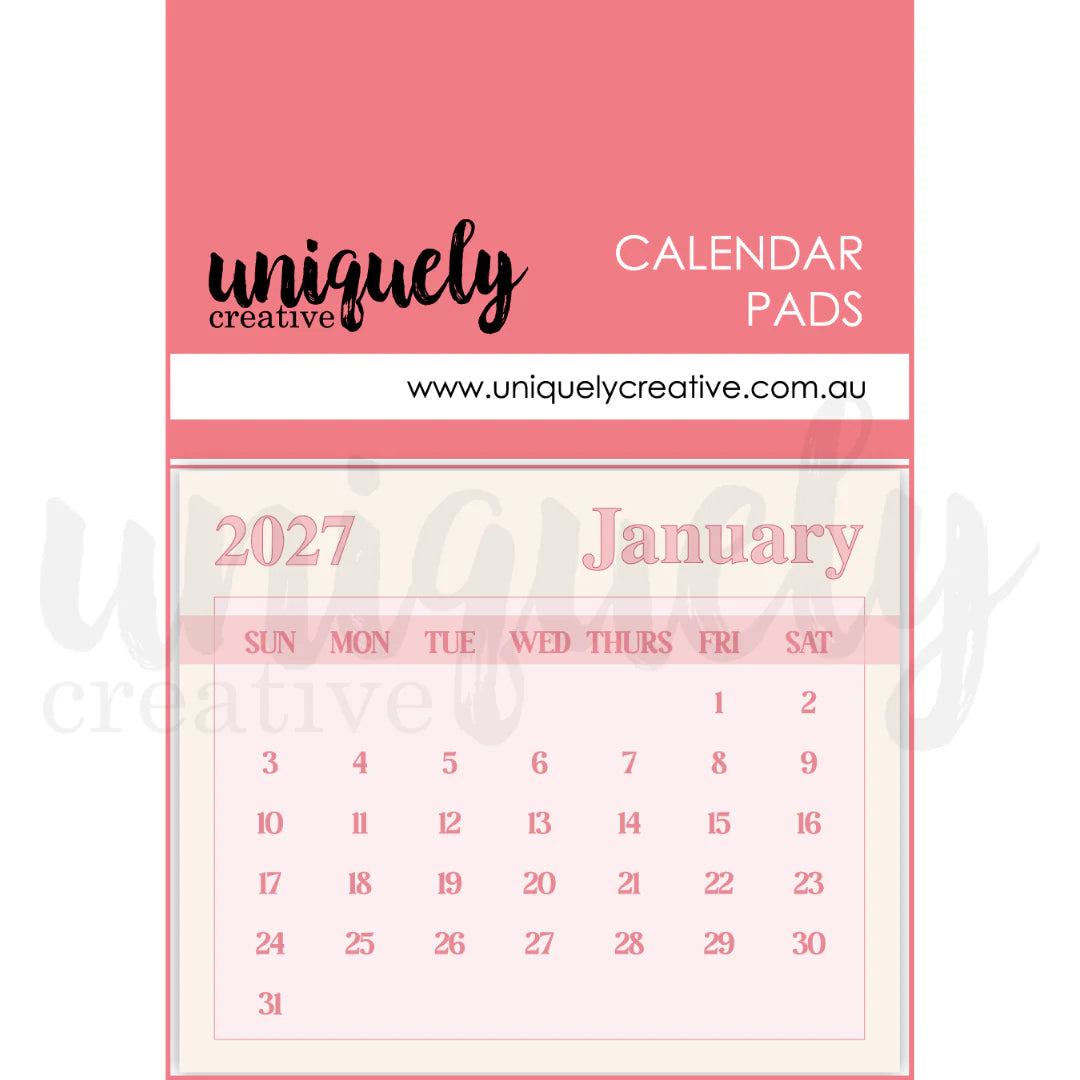 Uniquely Creative - 2027 Calendar Pads