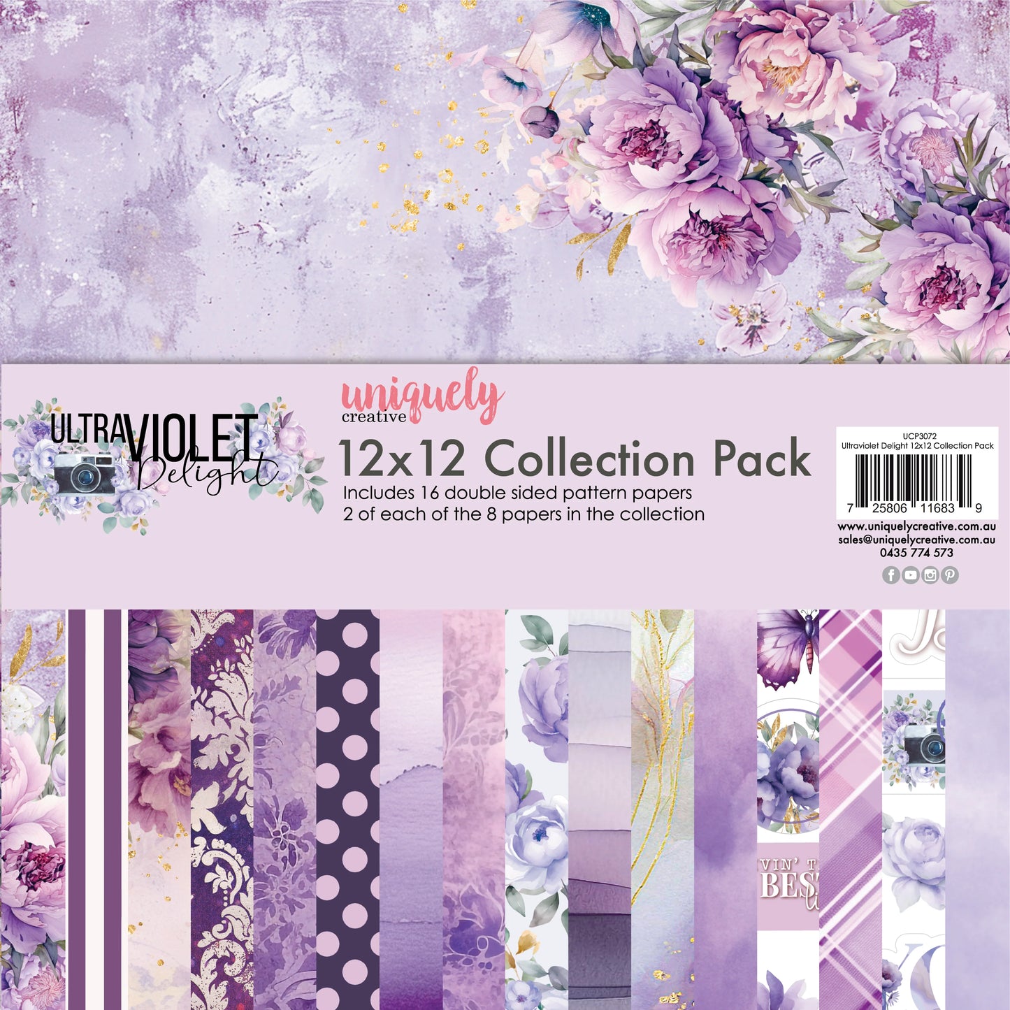 Uniquely Creative - 12x12 Ultraviolet Delight Collection Pack