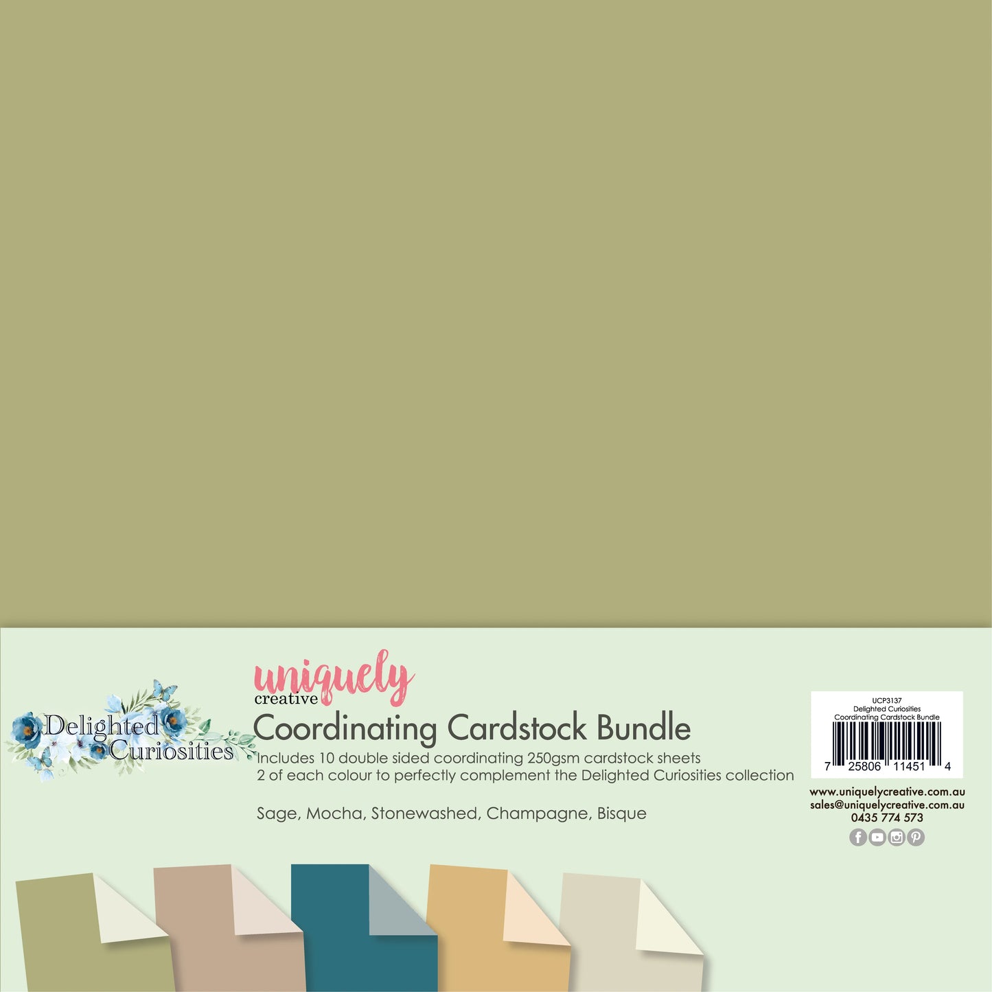 Uniquely Creative - Coordinating Cardstock Bundle - Delighted Curiosities (Sept 26)
