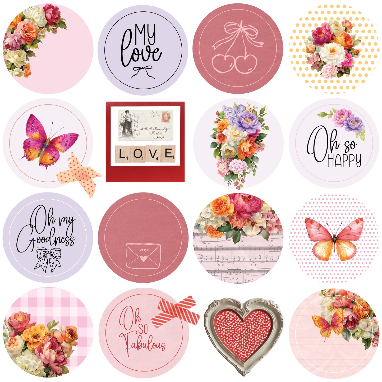 Uniquely Creative - Oh So Lovely - 12x12 Oh Happy Days Paper (1/sheet)