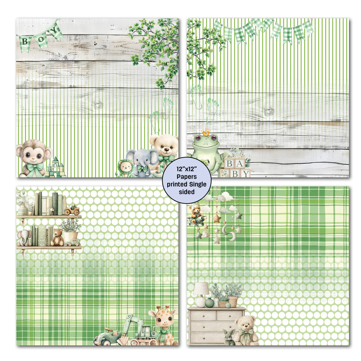 3Quarter Designs - 12x12 - Mint Nursery Mini Collection