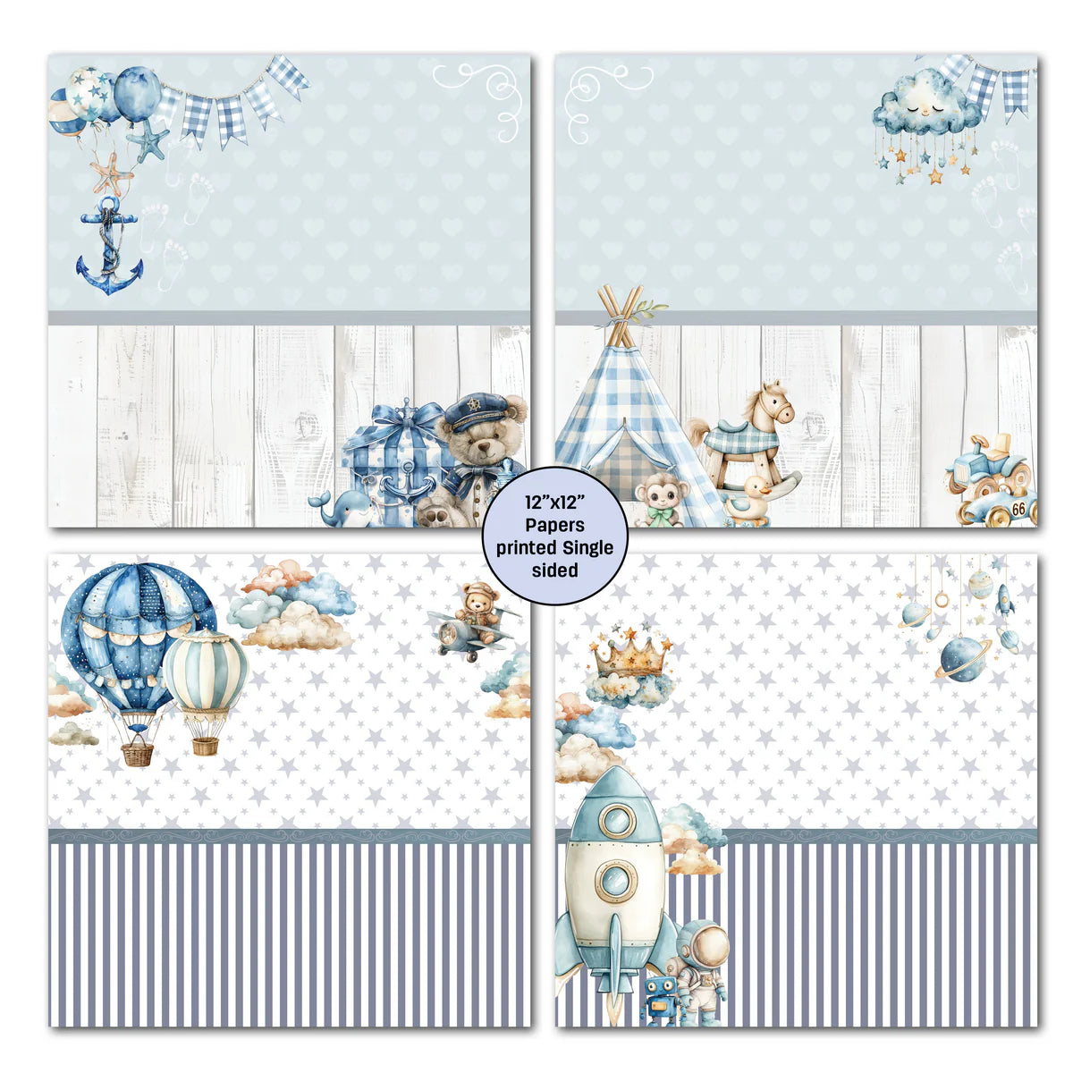 3Quarter Designs - 12x12 - Sky Nursery Mini Collection