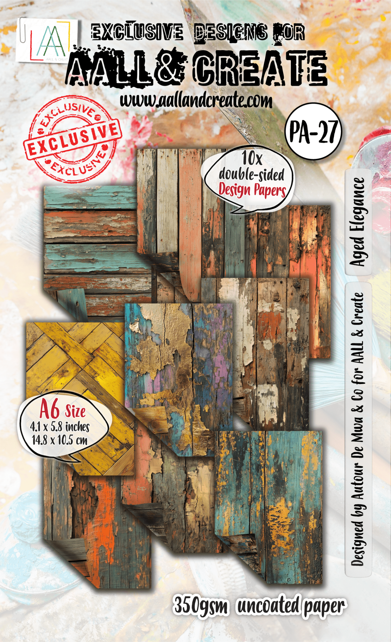AALL & Create - A6 Papers - Aged Elegance (#27) - The Crafty Kiwi