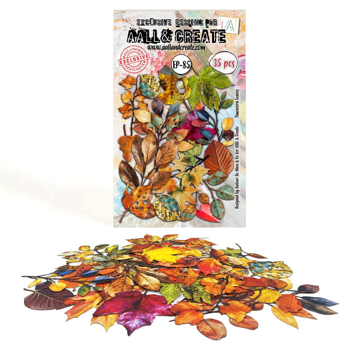 AALL & Create - Ephemera Die Cuts - Timeworn Leaves - The Crafty Kiwi