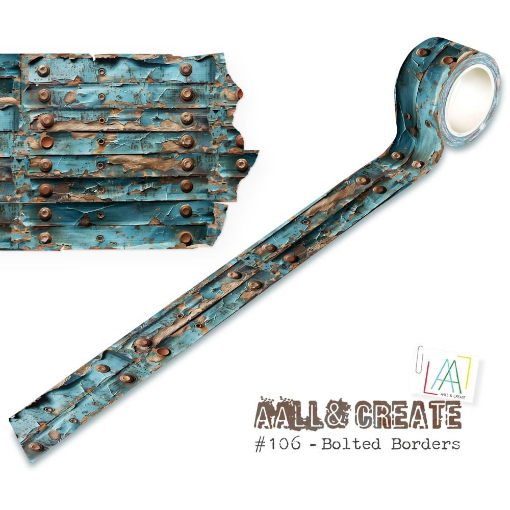 AALL & Create - Layer it Up Washi Tape - 106 Bolted Borders - The Crafty Kiwi