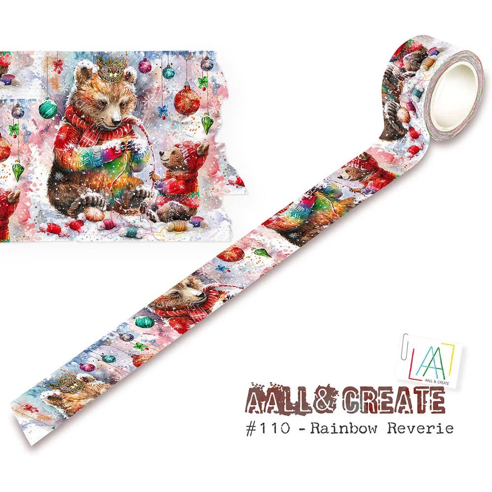 AALL & Create - Layer it Up Washi Tape - 110 Rainbow Reverie - The Crafty Kiwi