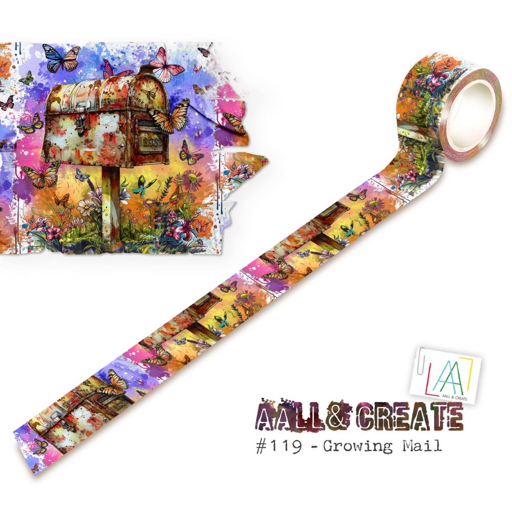 AALL & Create - Layer it Up Washi Tape - 119 Growing Mail - The Crafty Kiwi