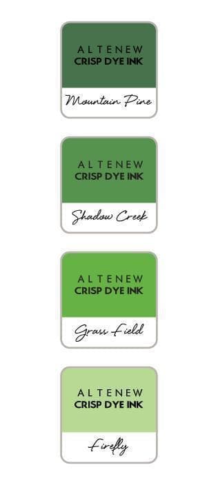Altenew - Crisp Dye Mini Ink Cube Set - Green Valley - The Crafty Kiwi