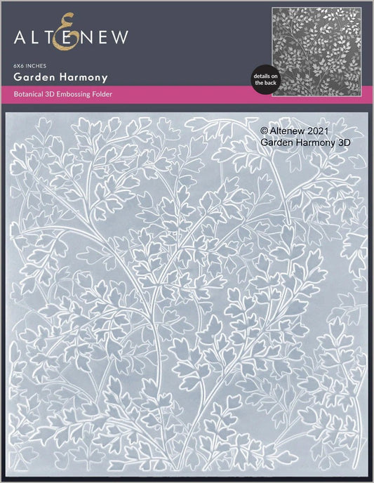 Altenew - Garden Harmony 3D Embossing Folder - The Crafty Kiwi