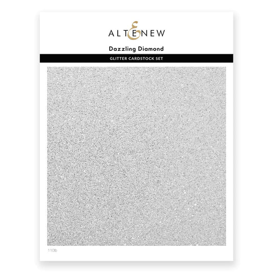 Altenew- Glitter Cardstock - Dazzling Diamonds 8.5 x 11" (1/sheet) - The Crafty Kiwi