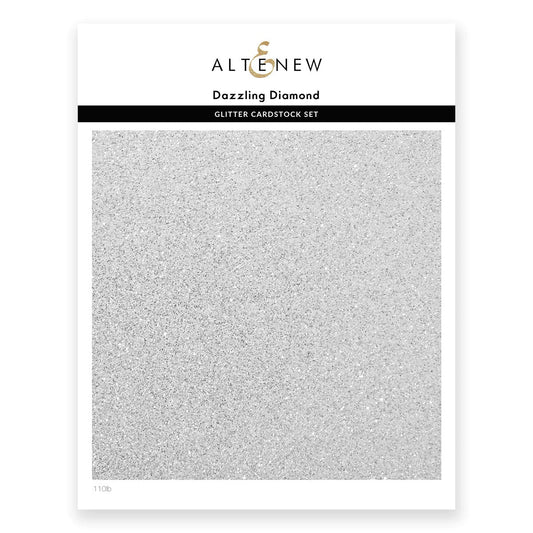 Altenew- Glitter Cardstock - Dazzling Diamonds 8.5 x 11" (1/sheet) - The Crafty Kiwi