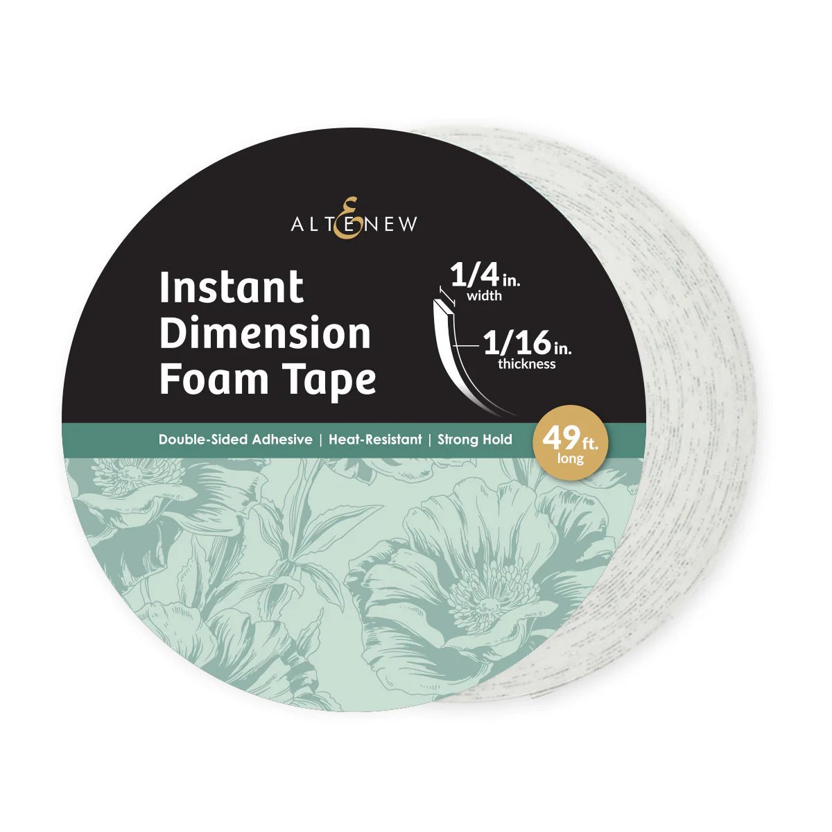 Altenew - Instant Dimension Foam Tape (1/4" width, 1/16" thick) - The Crafty Kiwi