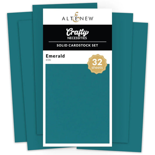 Altenew - Solid Cardstock Set - Emerald (32/sheets) - The Crafty Kiwi