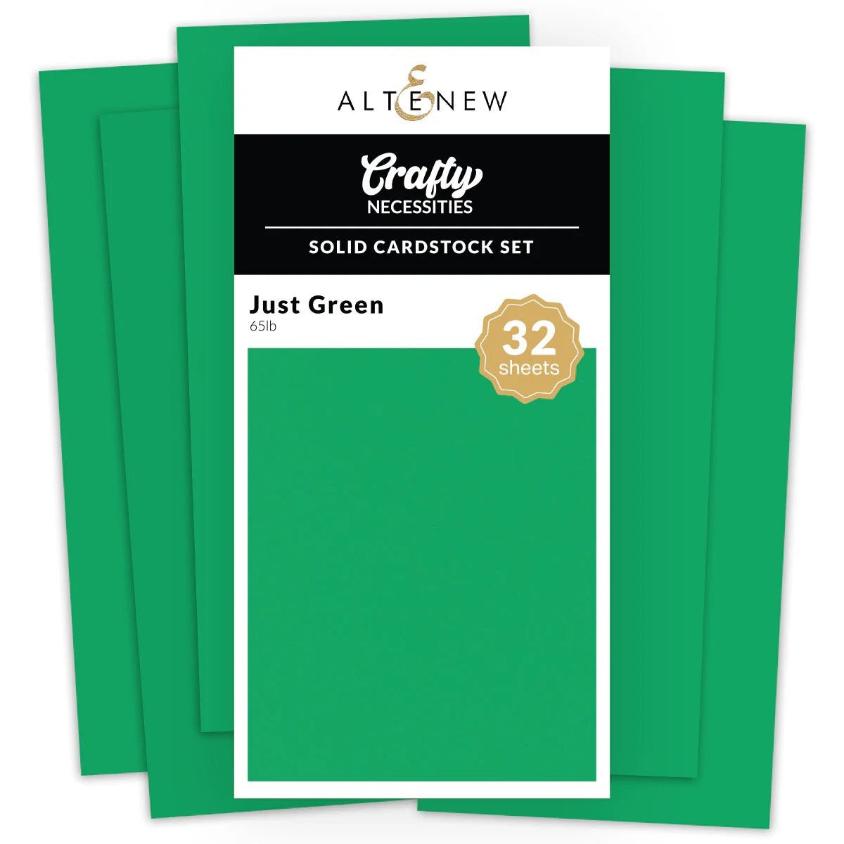Altenew - Solid Cardstock Set - Just Green (32/sheets) - The Crafty Kiwi