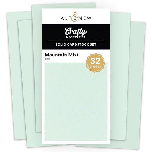 Altenew - Solid Cardstock Set - Mountain Mist (32/sheets) - The Crafty Kiwi