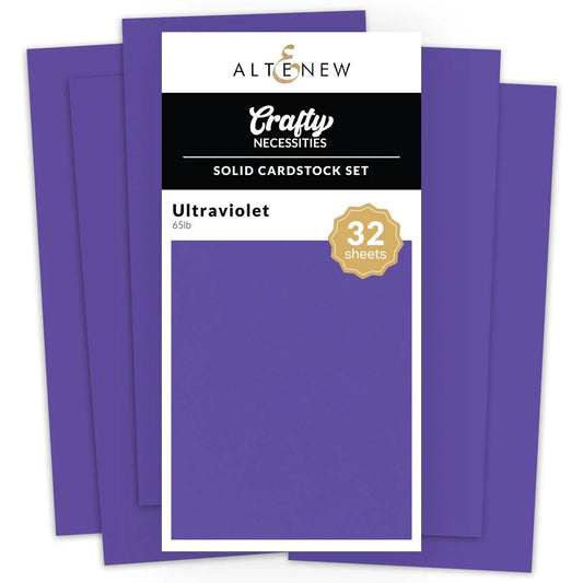 Altenew - Solid Cardstock Set - Untraviolet (32/sheets) - The Crafty Kiwi