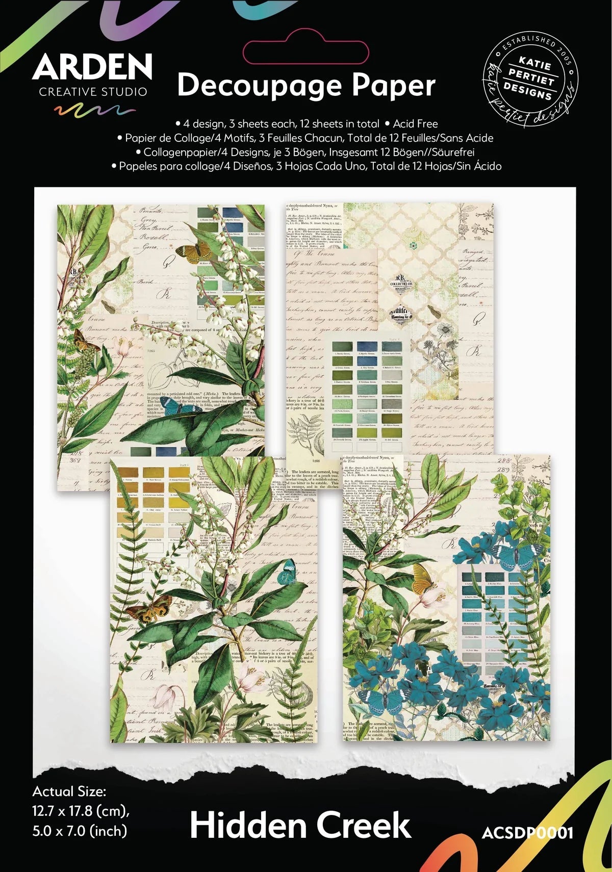 Arden Creative Studio - Hidden Creek - Decoupage Paper - The Crafty Kiwi