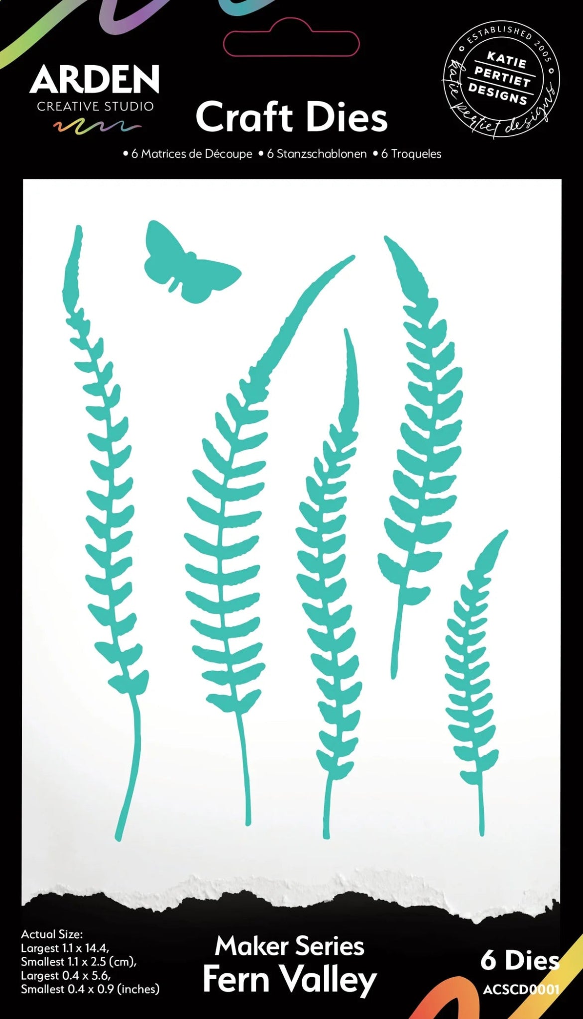 Arden Creative Studio - Hidden Creek - Fern Valley Die Set - The Crafty Kiwi