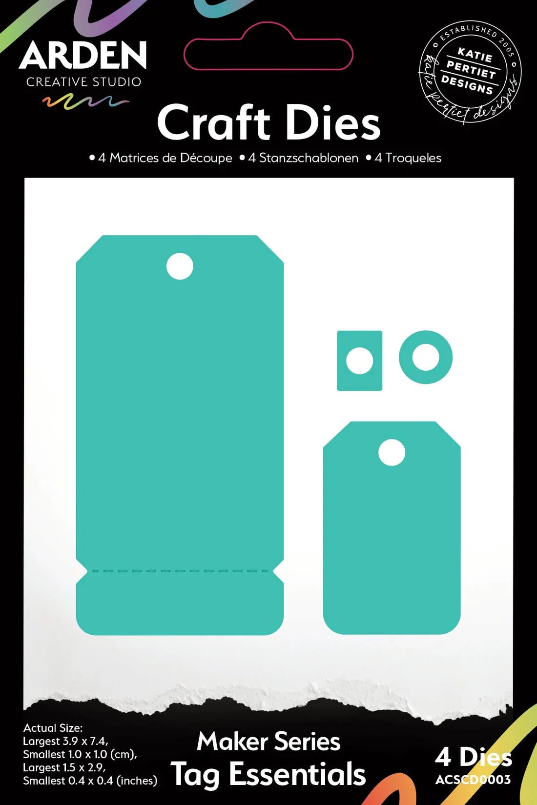 Arden Creative Studio - Hidden Creek - Tag Essentials Die Set - The Crafty Kiwi