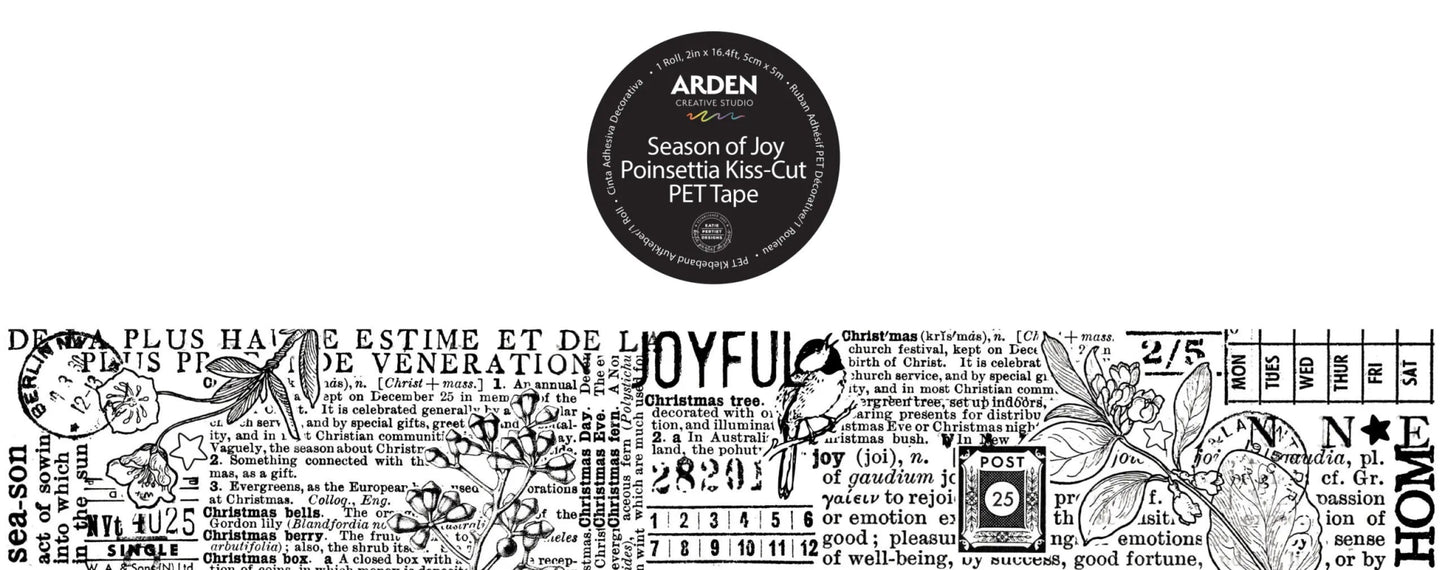 Arden Creative Studio - Season of Joy - Kiss - Cut PET Tape - The Crafty Kiwi