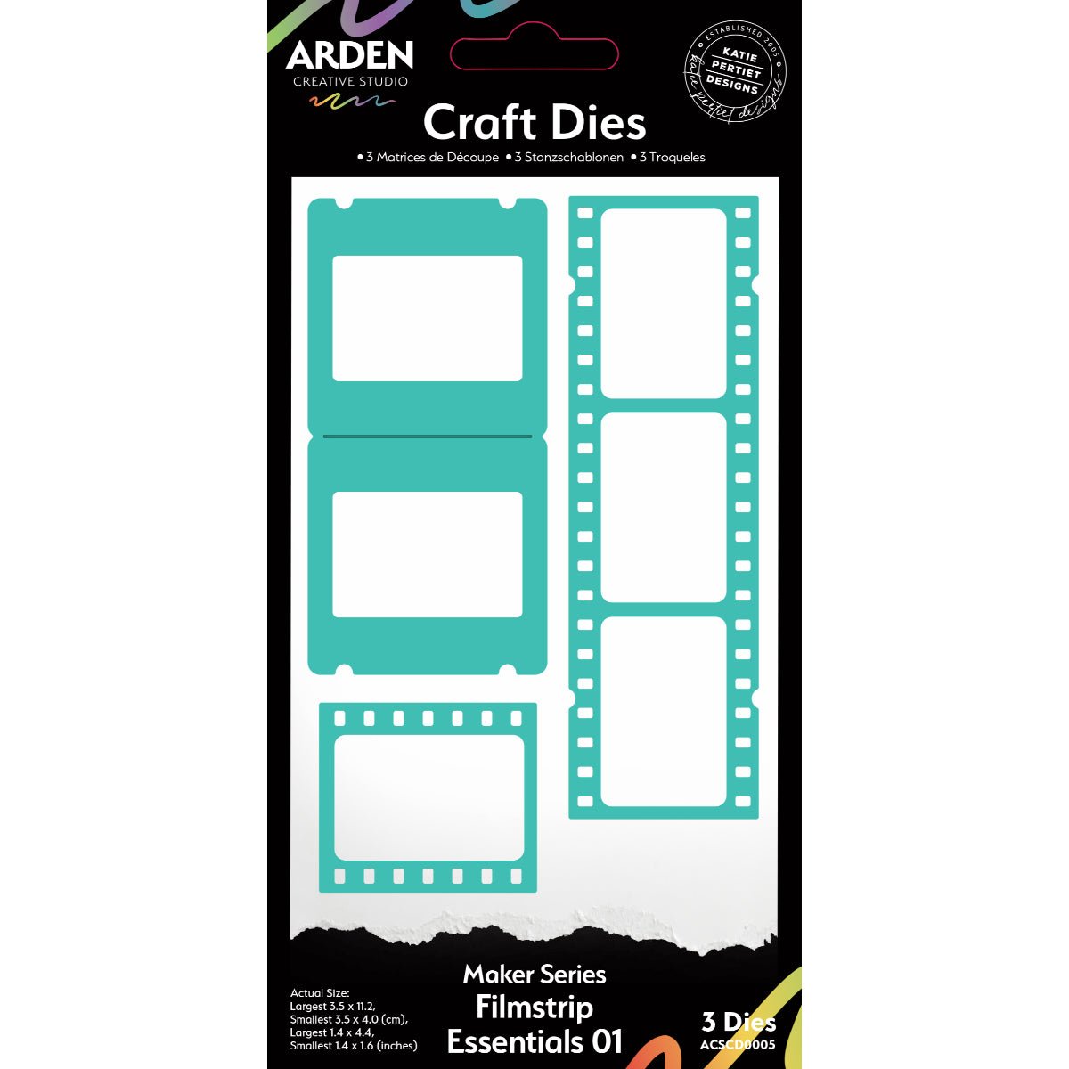 Arden Creative Studio - Vintage Maker - Filmstrip Essentials 01 Die Set - The Crafty Kiwi
