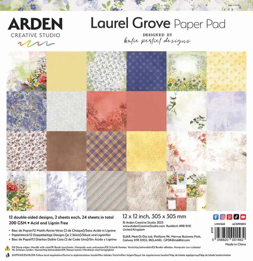 Arden - Laurel Grove - 12x12 Paper Pack - The Crafty Kiwi