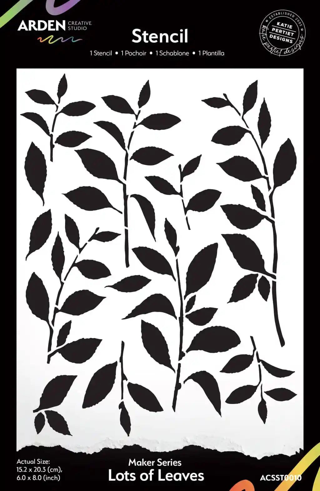 Arden - Maker Series - Lots of Leaves Stencil - The Crafty Kiwi