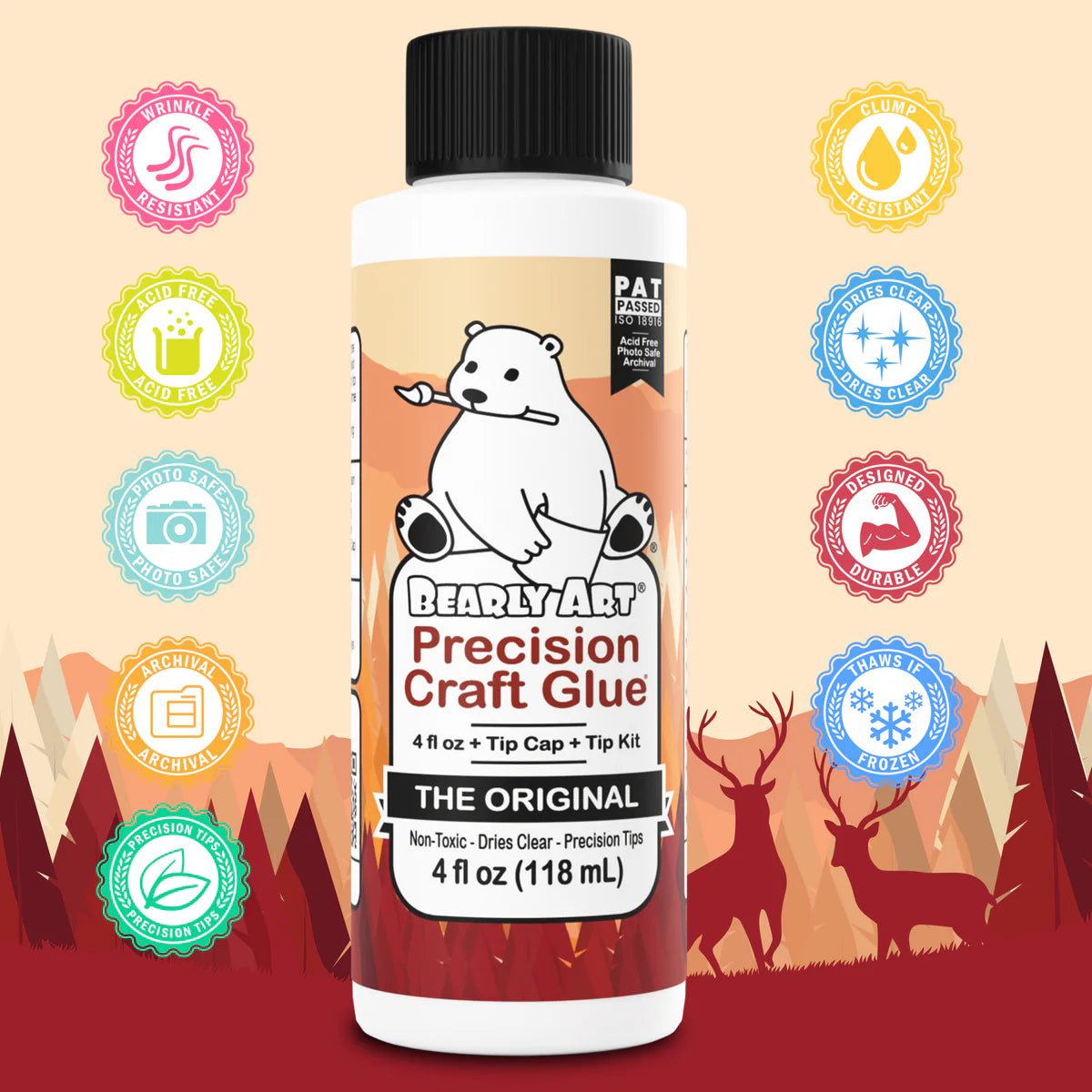 Bearly Art - Precision Art Glue - The ORIGINAL - The Crafty Kiwi