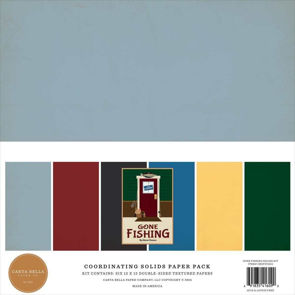 Carta Bella - Gone Fishing 12x12 Bundle Pack - The Crafty Kiwi