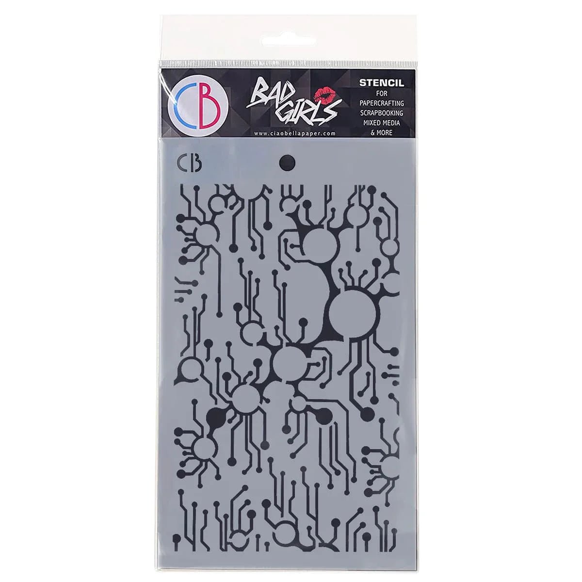 Ciao Bella - Bad Girls Stencil - Metro - The Crafty Kiwi