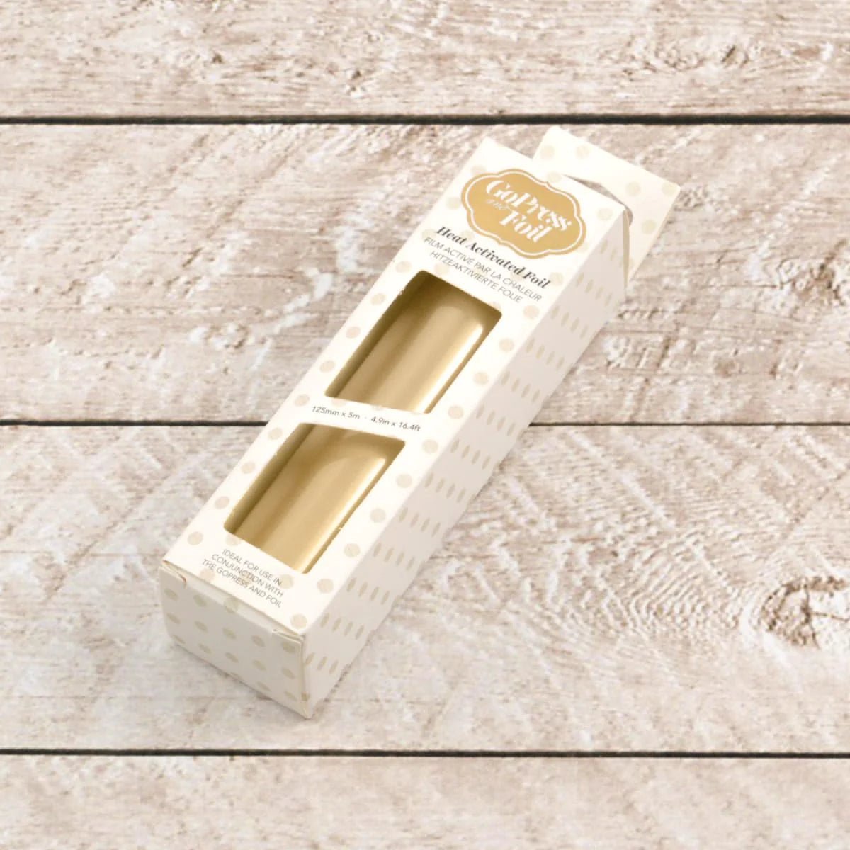 Couture Creations - Go Press & Foil - Heat Activated Foil (Gold Light Matte) - The Crafty Kiwi