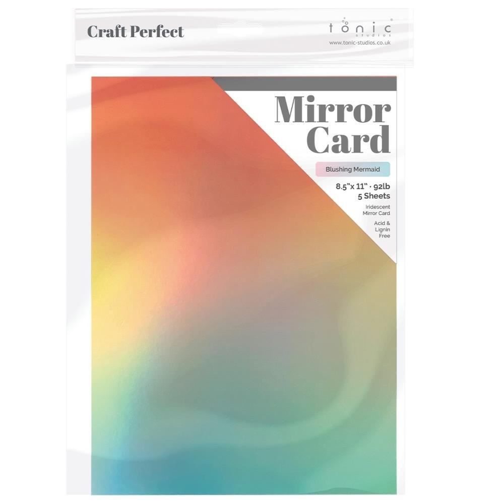 Craft Perfect By Tonic Studios - MIRROR Card - Blushing Mermaid (5/sheets) - The Crafty Kiwi