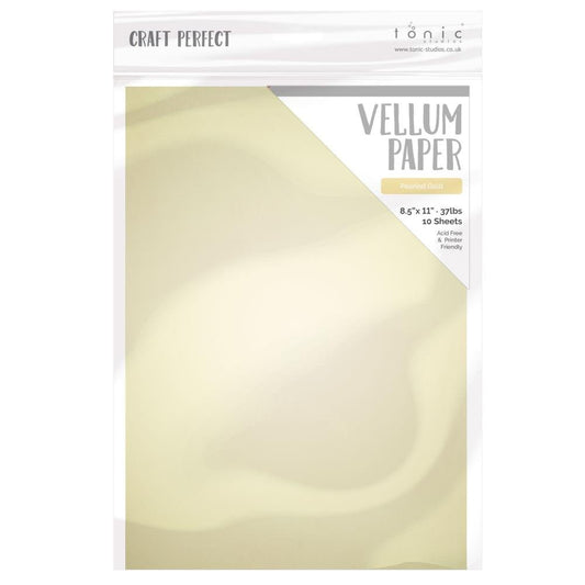 Craft Perfect By Tonic Studios - PEARL Vellum Paper - Pearled Gold - The Crafty Kiwi