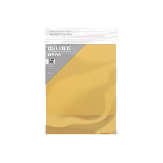 Craft Perfect By Tonic Studios - PEARLESCENT Card - Majestic Gold (5/sheets) - The Crafty Kiwi
