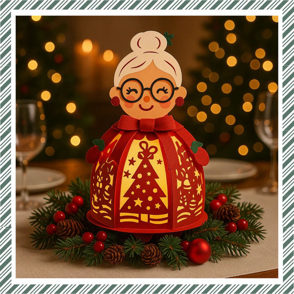 CrafTreat - DIY Paper Lantern - Mrs Santa - The Crafty Kiwi