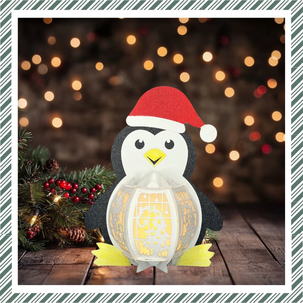 CrafTreat - DIY Paper Lantern - Penguin - The Crafty Kiwi