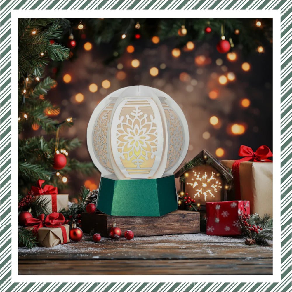 CrafTreat - DIY Paper Lantern - Snowglobe - The Crafty Kiwi