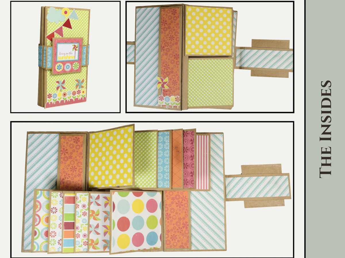 CrafTreat - Flag Folio Album Blanks - 2 albums, 1 black, 1 kraft - The Crafty Kiwi