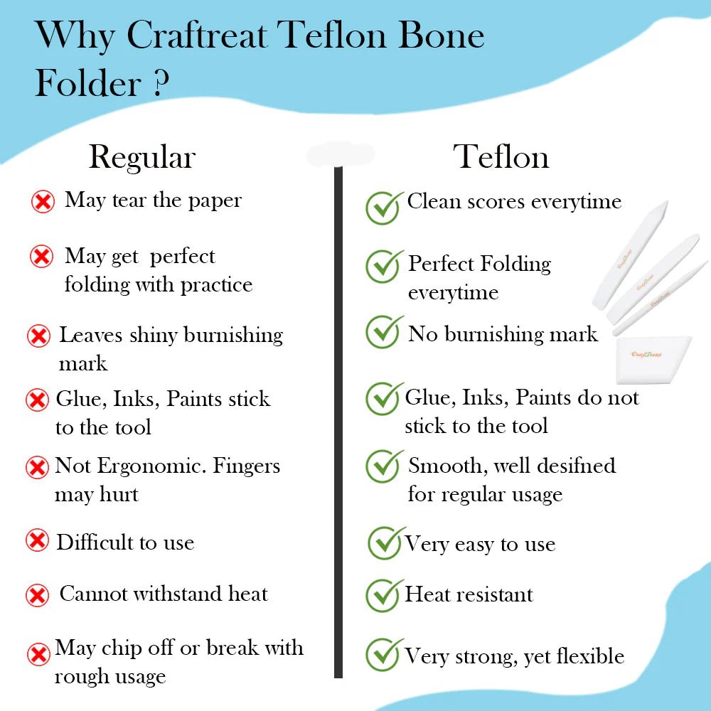 CrafTreat - Large Teflon Bone Folder - The Crafty Kiwi