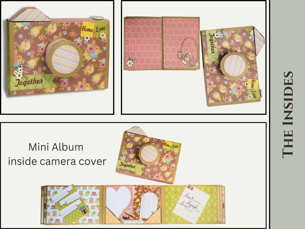 CrafTreat - Matchbox Camera Album Blanks - 2 Albums, 1 black, 1 kraft - The Crafty Kiwi