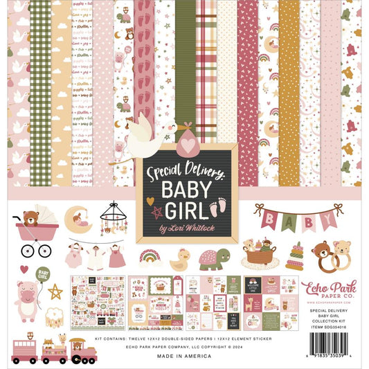 Echo Park - Special Delivery Baby Girl Bundle Kit - The Crafty Kiwi